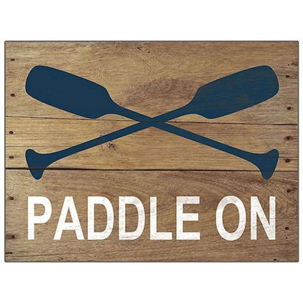 Highland Dunes Paddle Wooden Sign Wall Décor Wayfair
